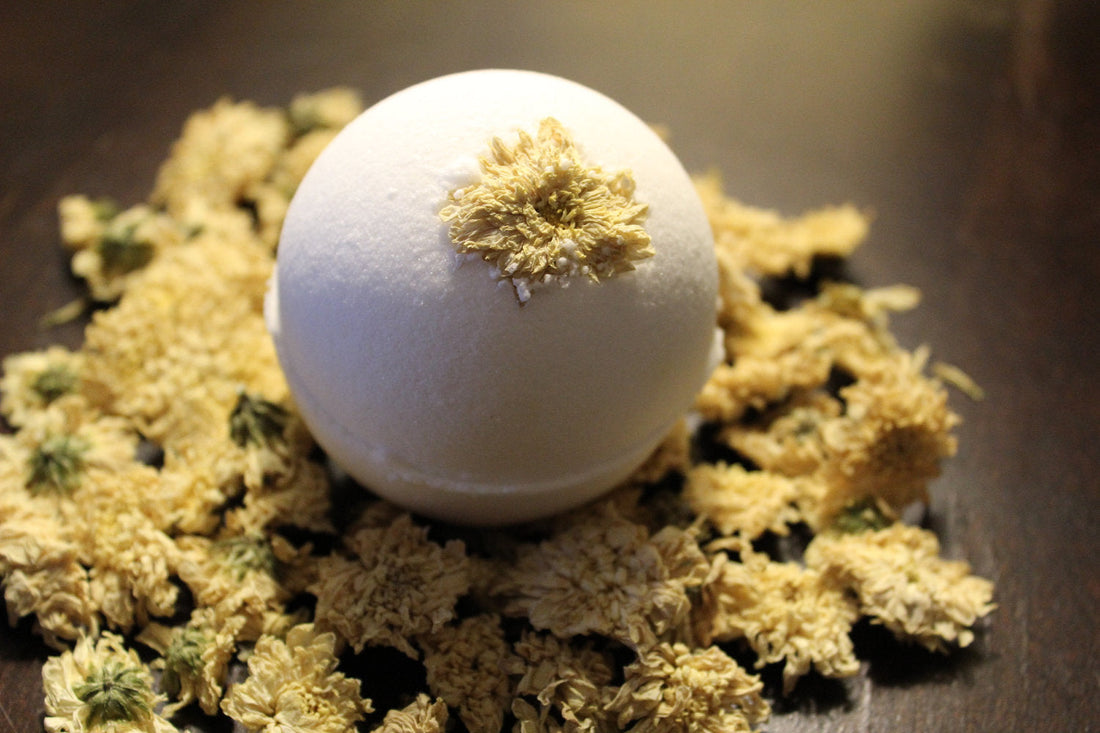 Bath Bomb Sleepy Baby Bomb with Lavender and Chamomile Organic by Butter Me Up Organics