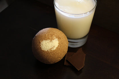 Chocolate Milk Bath Bomb with Toy by Butter Me Up Organics