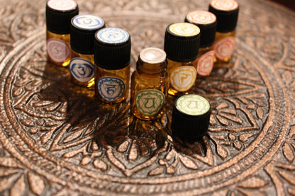 Chakra Balancing Set / Organic Essential Oils/ Organic Chakra Set/ Root Chakra/ Base Chakra / Third Eye / Throat Chakra/ Chakras/ Crown by Butter Me Up Organics