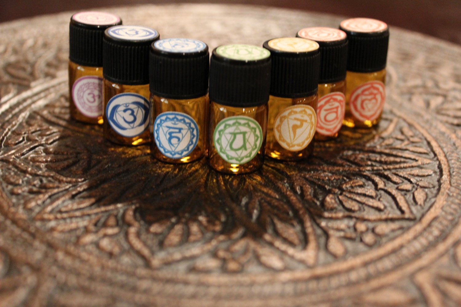 Chakra Balancing Set / Organic Essential Oils/ Organic Chakra Set/ Root Chakra/ Base Chakra / Third Eye / Throat Chakra/ Chakras/ Crown by Butter Me Up Organics