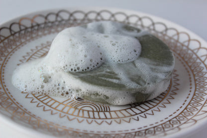 Face Wash Facial Cleansing Bar with French Green Sea Clay by Butter Me Up Organics
