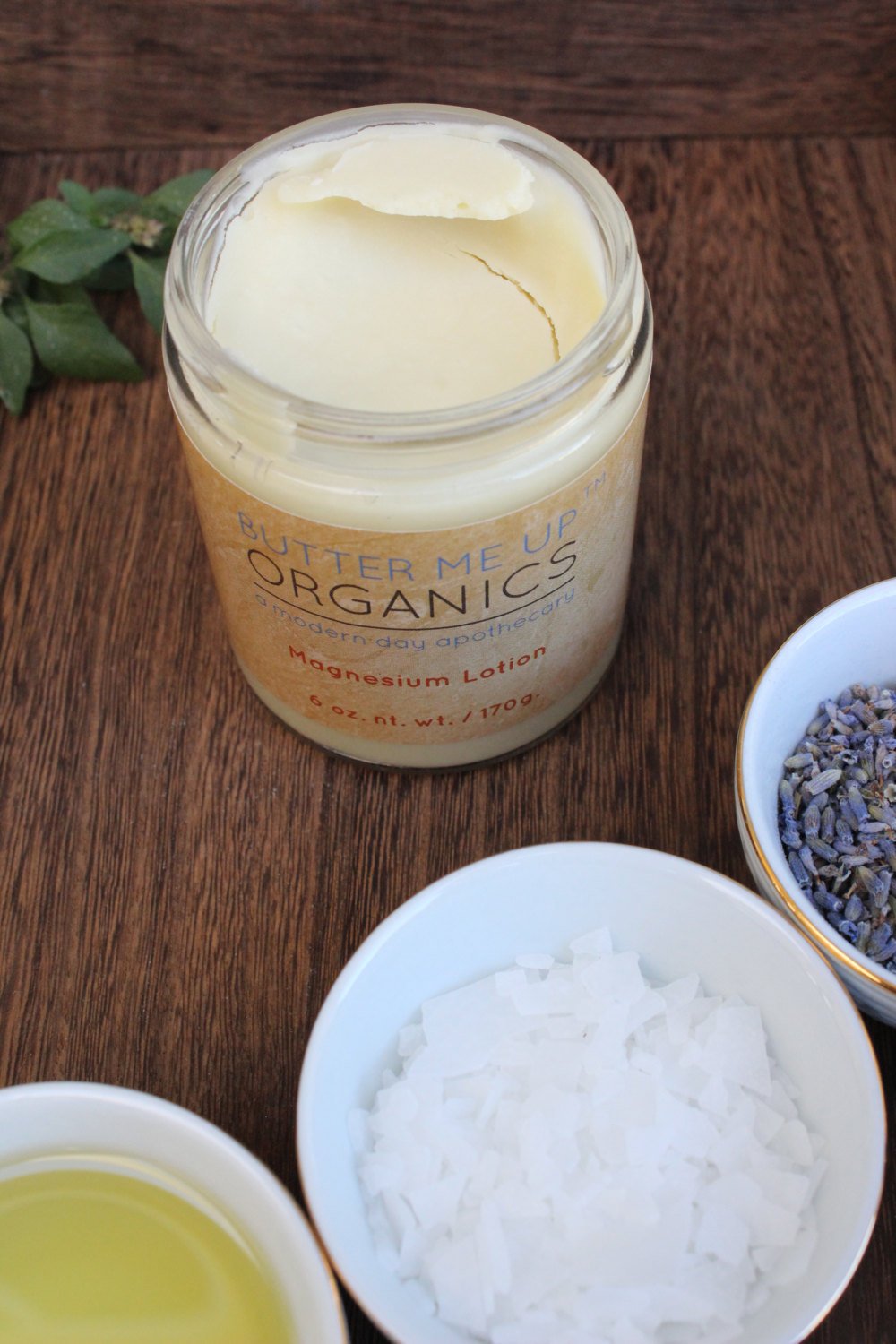 Organic Magnesium Lotion / Magnesium / Magnesium Cream / Magnesium Butter / Magnesium Body Butter / Magnesium Chloride / Magnesium Rub Balm by Butter Me Up Organics