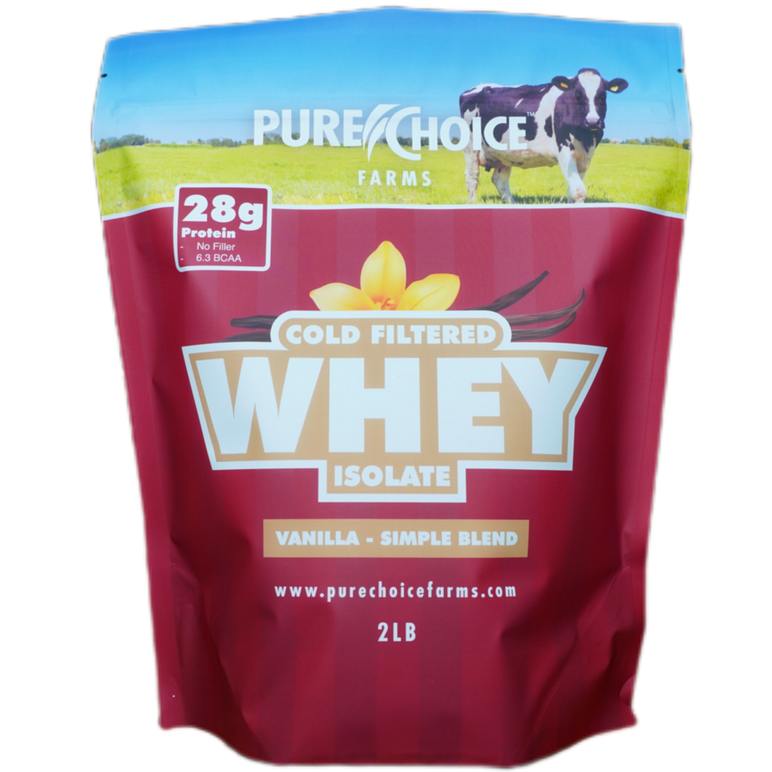 Whey Protein Isolate with Organic Vanilla by Pure Choice Farms