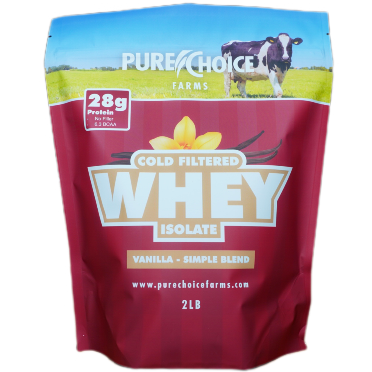 Whey Protein Isolate with Organic Vanilla by Pure Choice Farms