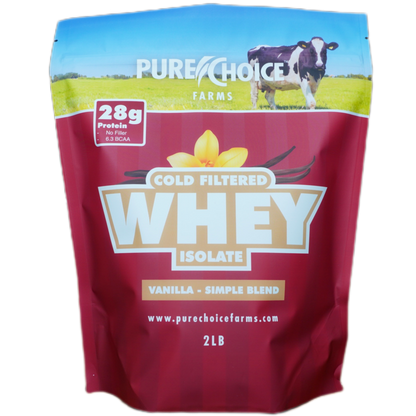 Whey Protein Isolate with Organic Vanilla by Pure Choice Farms