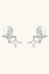 Sparkala™ Platinum-Plated 925 Sterling Silver Star Shape Earrings by Sparkala