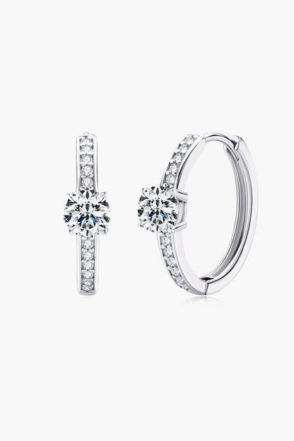 Carry Your Love 1 Carat Sparkala™ Platinum-Plated Earrings by Sparkala