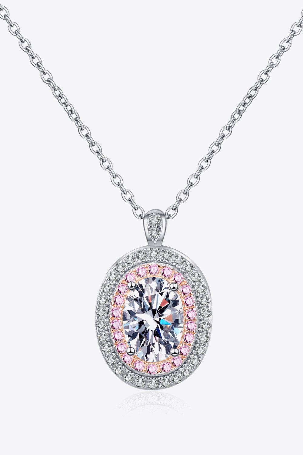 Adored 925 Sterling Silver Rhodium-Plated 1 Carat Sparkala™ Pendant Necklace by Sparkala