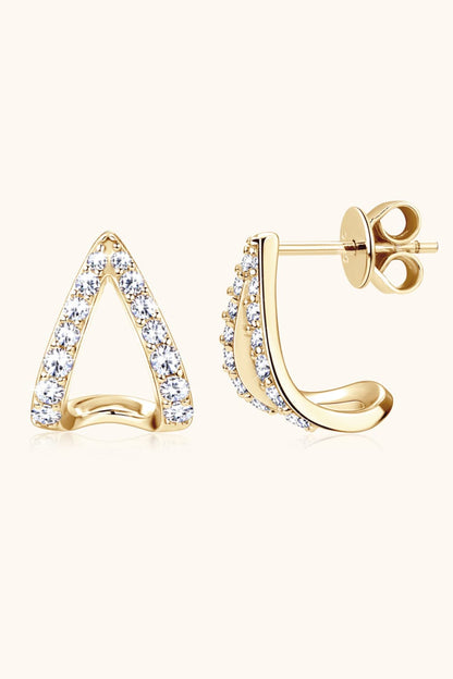 Sparkala™ Minimalist Platinum-Plated 925 Sterling Silver Earrings by Sparkala