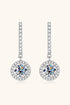 2 Carat Sparkala™ Platinum-Plated 925 Sterling Silver Drop Earrings by Sparkala
