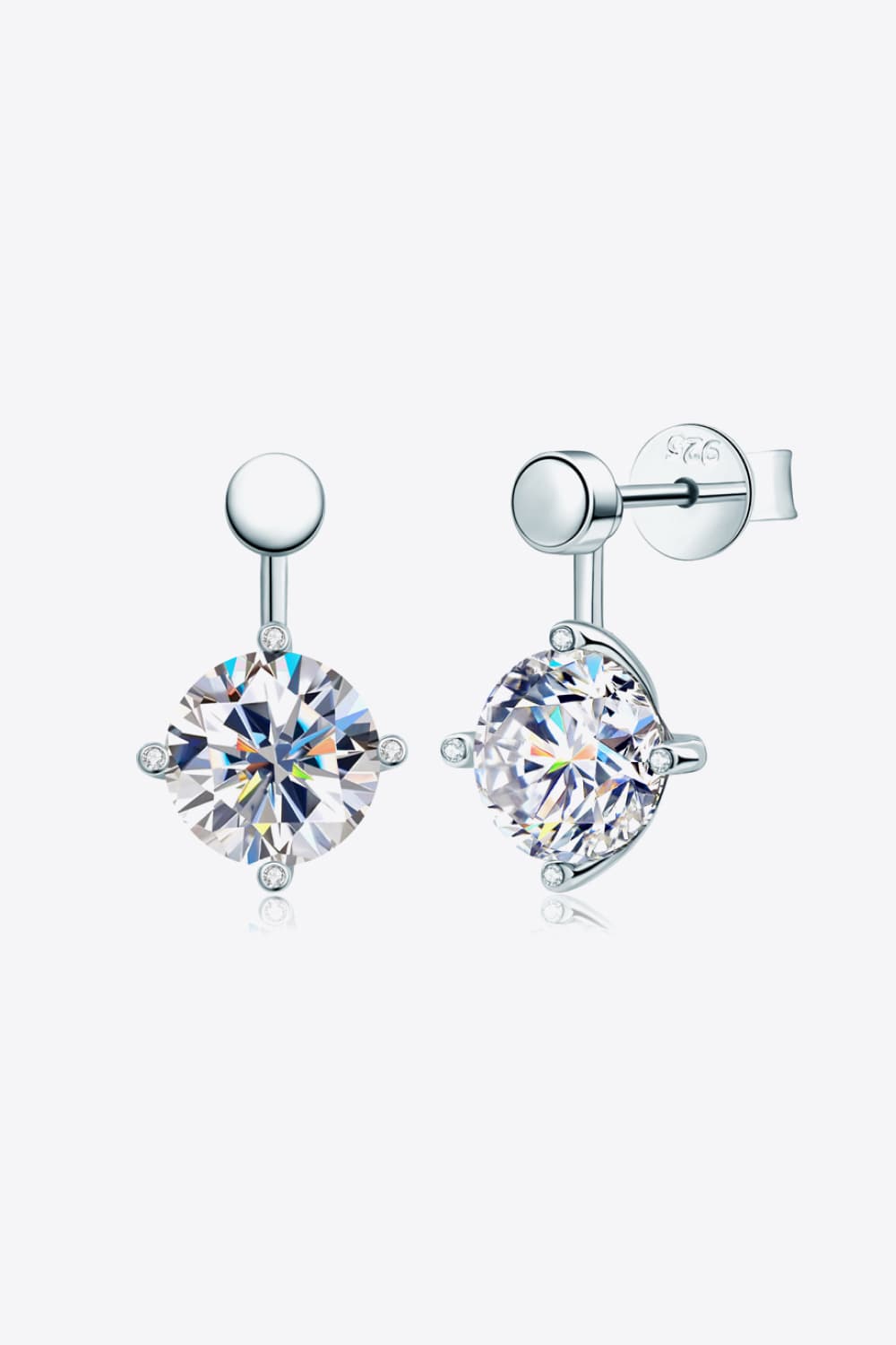 Adored 4 Carat Sparkala™ Drop Earrings (Platinum-Plated Fine Silver) by Sparkala