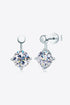 Adored 4 Carat Sparkala™ Drop Earrings (Platinum-Plated Fine Silver) by Sparkala