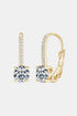 2 Carat Sparkala™ Platinum-Plated 925 Sterling Silver Earrings by Sparkala