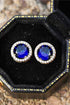 Contrast 2 Carat Sparkala™ Platinum-Plated Stud Earrings by Sparkala