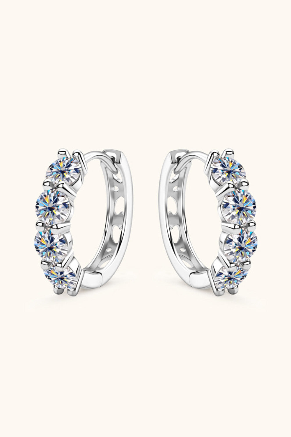 2.4 Carat Sparkala™ Huggie Earrings by Sparkala