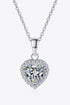 1 Carat Sparkala™ Heart Pendant Chain Necklace by Sparkala