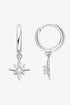 Sparkala™ Star Drop Earrings (Platinum-Plated Fine Silver) by Sparkala