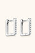 Sparkala™ Geometric Platinum-Plated 925 Sterling Silver Earrings by Sparkala