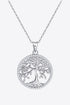 Adored 925 Sterling Silver Sparkala™ Tree Pendant Necklace (Platinum-Plated Fine Silver) by Sparkala