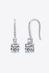 2 Carat Sparkala™ Platinum-Plated 925 Sterling Silver Drop Earrings by Sparkala
