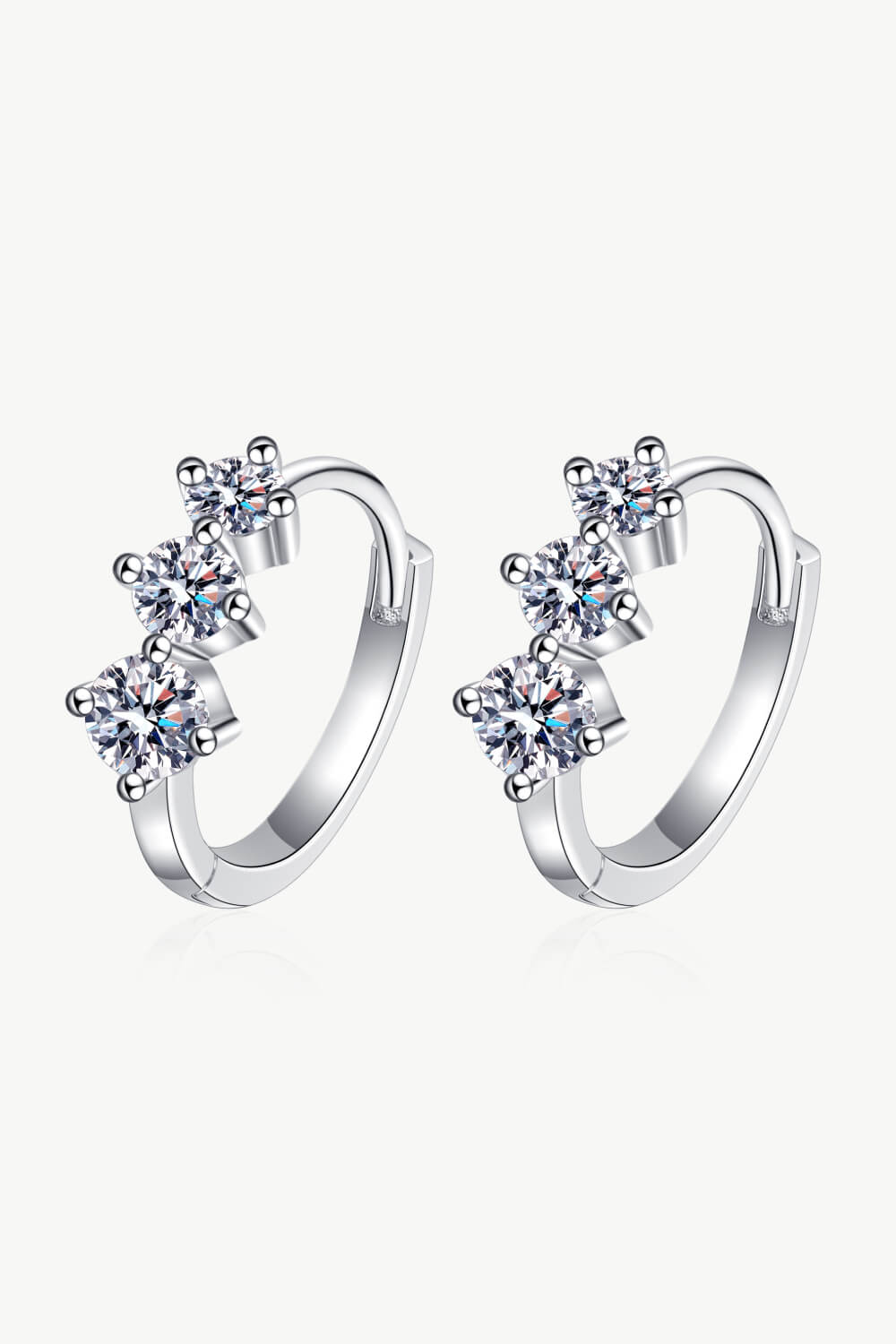 Sterling Silver Sparkala™ Huggie Earrings by Sparkala
