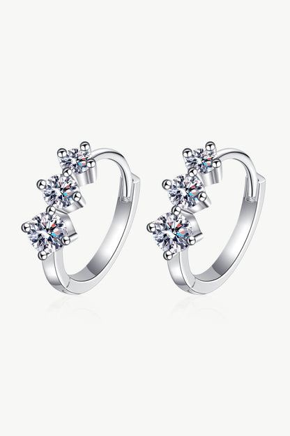 Sterling Silver Sparkala™ Huggie Earrings by Sparkala