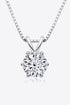 1 Carat Sparkala™ Pendant Necklace (Platinum-Plated Fine Silver) by Sparkala