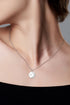 Sparkala™ Round Pendant Necklace (Platinum-Plated Fine Silver) by Sparkala