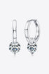 2 Carat Sparkala™ Platinum-Plated 925 Sterling Silver Drop Earrings by Sparkala