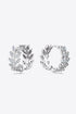 Sparkala™ Leaf Platinum-Plated 925 Sterling Silver Earrings by Sparkala