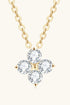 Sparkala™ Four Leaf Clover Pendant Necklace (Platinum-Plated Fine Silver) by Sparkala