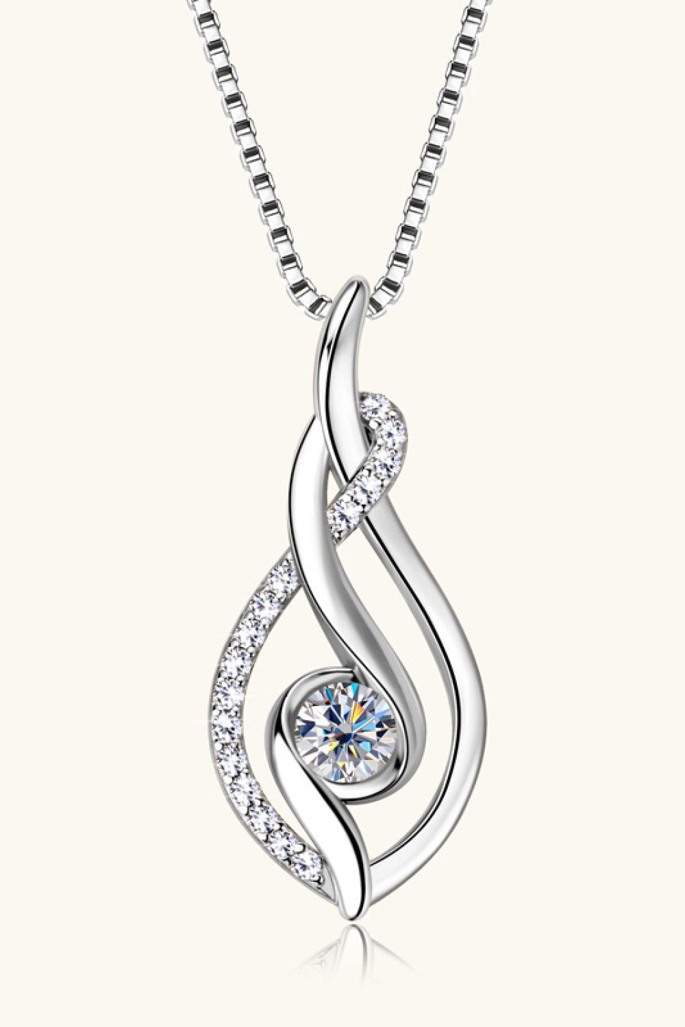 Sparkala™ Platinum-Plated 925 Sterling Silver Necklace by Sparkala
