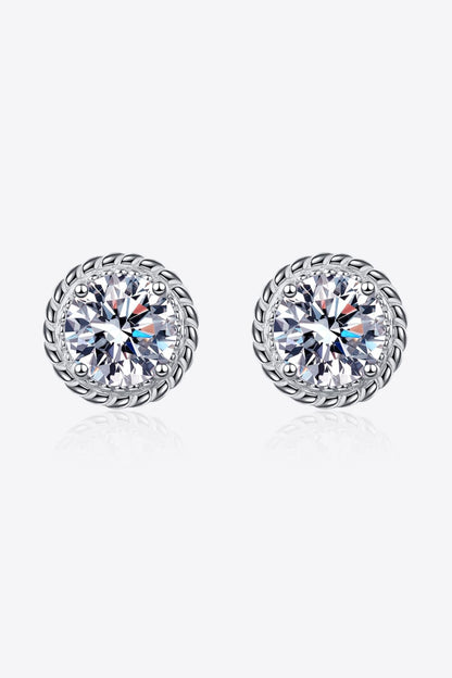 2 Carat Sparkala™ 925 Sterling Silver Stud Earrings by Sparkala