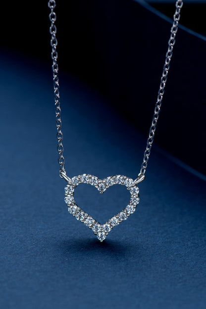 Adored Sparkala™ Platinum-Plated Heart Necklace by Sparkala