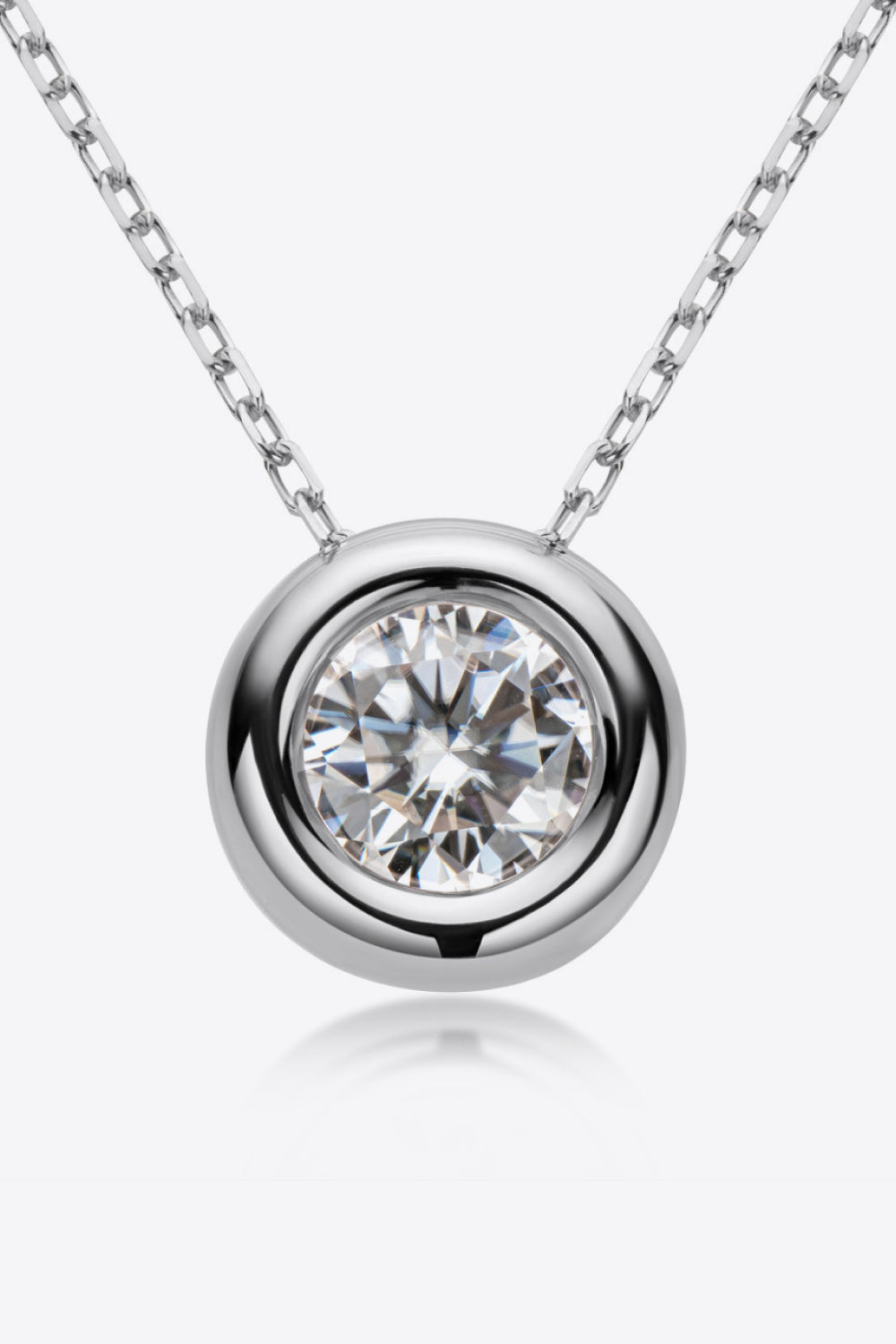 Adored 1 Carat Sparkala™ Pendant 925 Sterling Silver Necklace (Platinum-Plated Fine Silver) by Sparkala