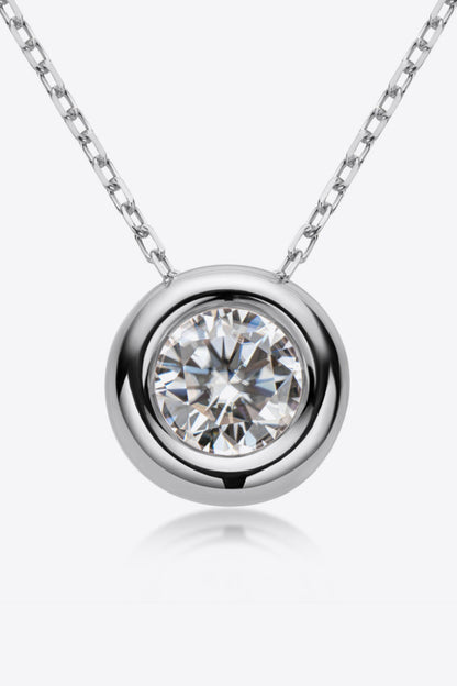 Adored 1 Carat Sparkala™ Pendant 925 Sterling Silver Necklace (Platinum-Plated Fine Silver) by Sparkala