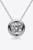 Adored 1 Carat Sparkala™ Pendant 925 Sterling Silver Necklace (Platinum-Plated Fine Silver) by Sparkala