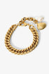 18K Gold-Plated Curb Chain Bracelet by Sparkala