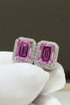 Shiny and Elegant 2 Carat Sparkala™ Stud Earrings (Platinum-Plated Fine Silver) by Sparkala