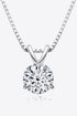 Adored Show Off 1 Carat Sparkala™ Pendant Necklace (Platinum-Plated Fine Silver) by Sparkala