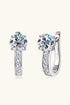 2 Carat Sparkala™ Platinum-Plated 925 Sterling Silver Earrings by Sparkala