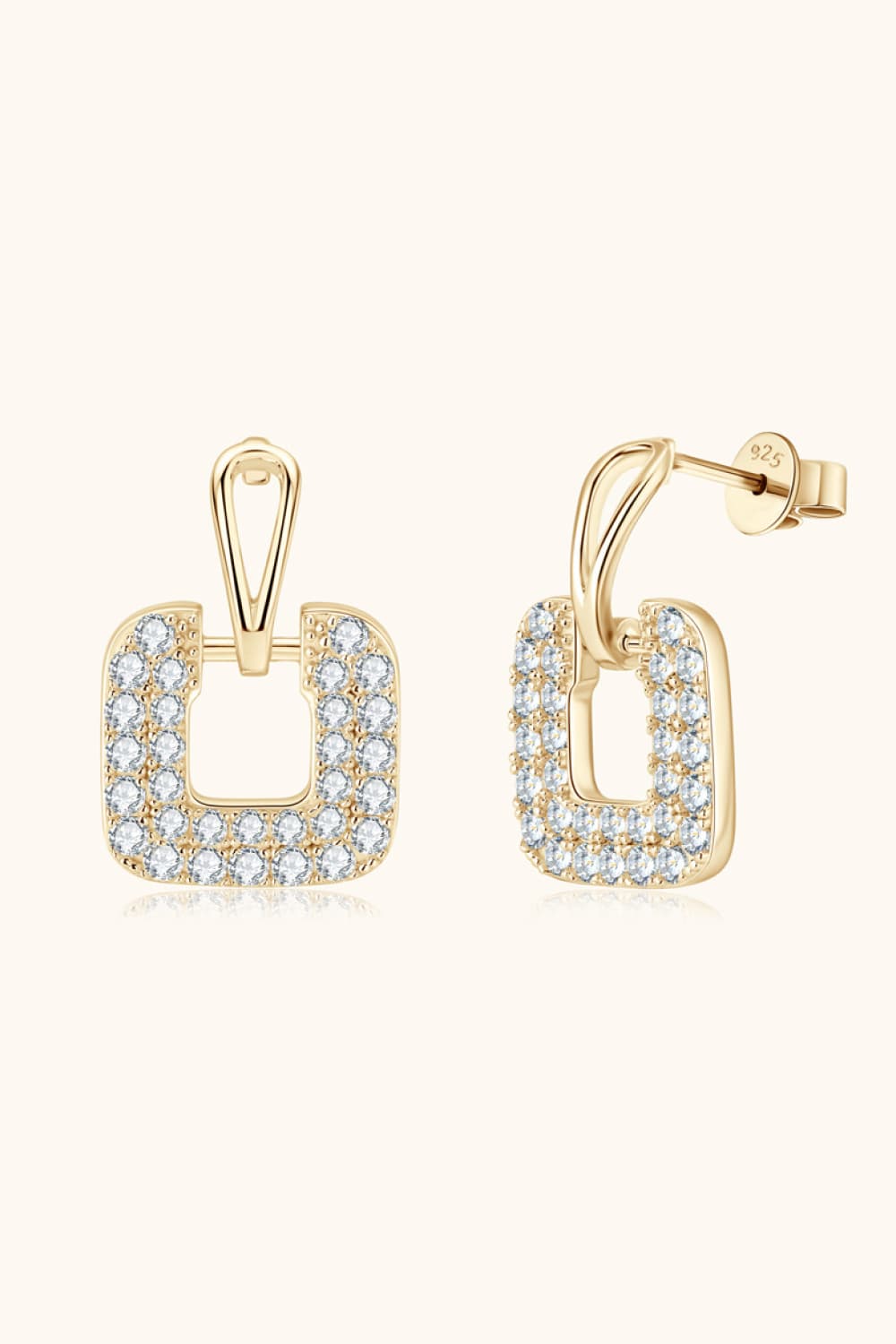 1.68 Carat Sparkala™ Platinum-Plated 925 Sterling Silver Drop Earrings by Sparkala