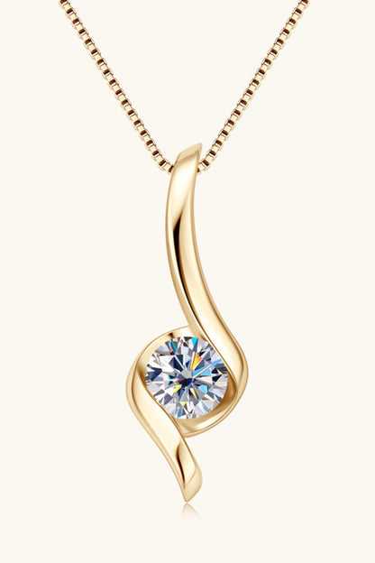 1 Carat Sparkala™ Platinum-Plated 925 Sterling Silver Necklace by Sparkala