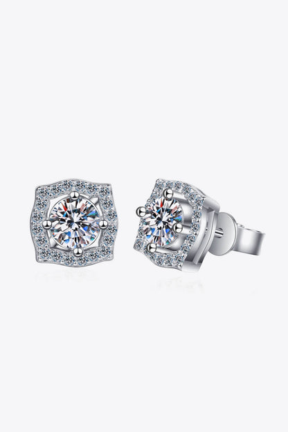 1 Carat Sparkala™ Geometric Stud Earrings by Sparkala