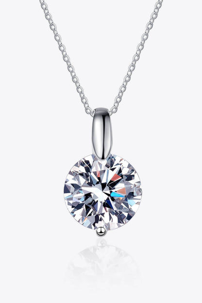 Minimalist Rhodium-Plated Pure Sterling Silver Sparkala™ Pendant Necklace by Sparkala