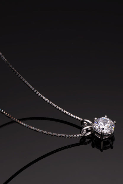 1 Carat Sparkala™ Pendant Necklace (Platinum-Plated Fine Silver) by Sparkala