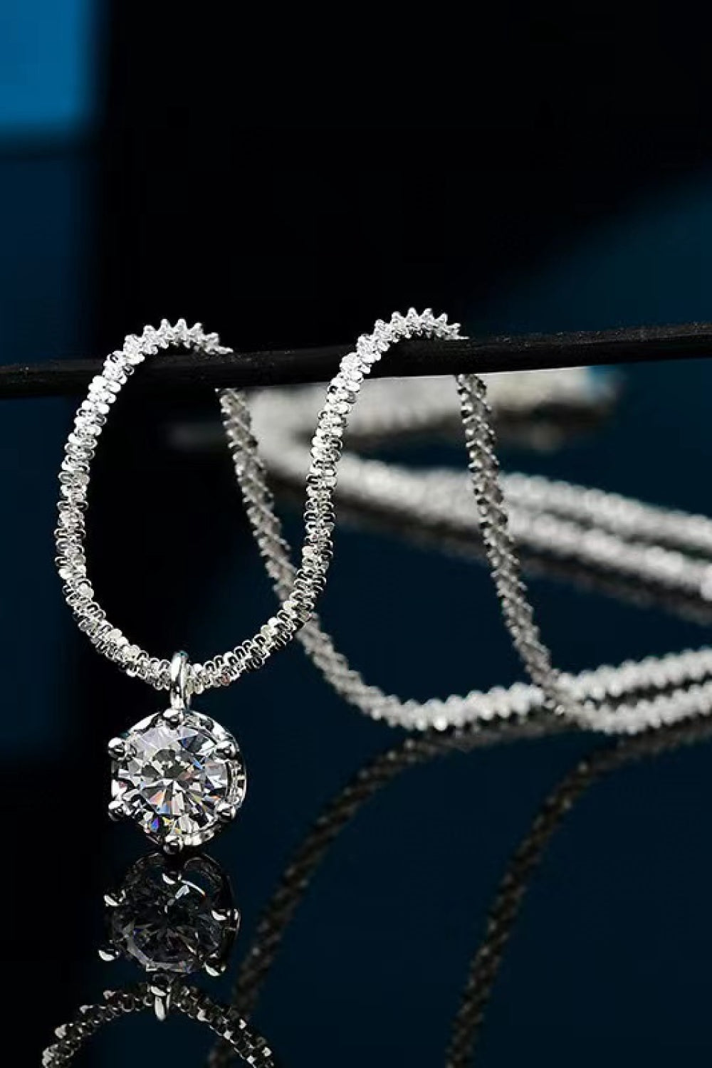 1 Carat Sparkala™ Platinum-Plated 925 Sterling Silver Necklace by Sparkala