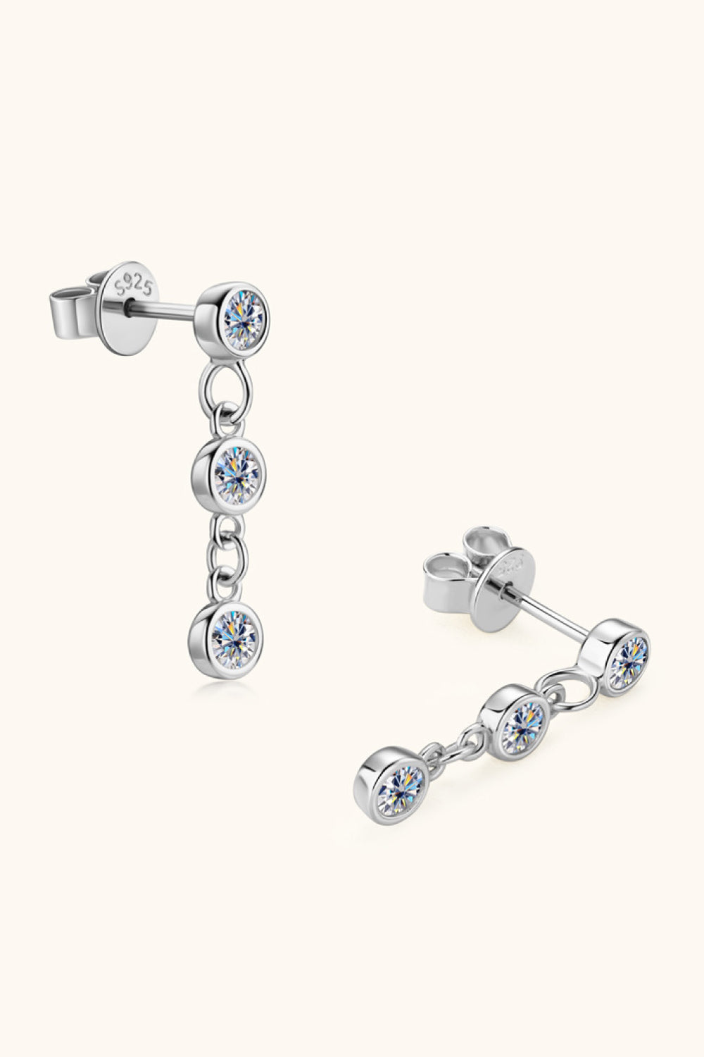 Sparkala™ Platinum-Plated 925 Sterling Silver Drop Earrings by Sparkala