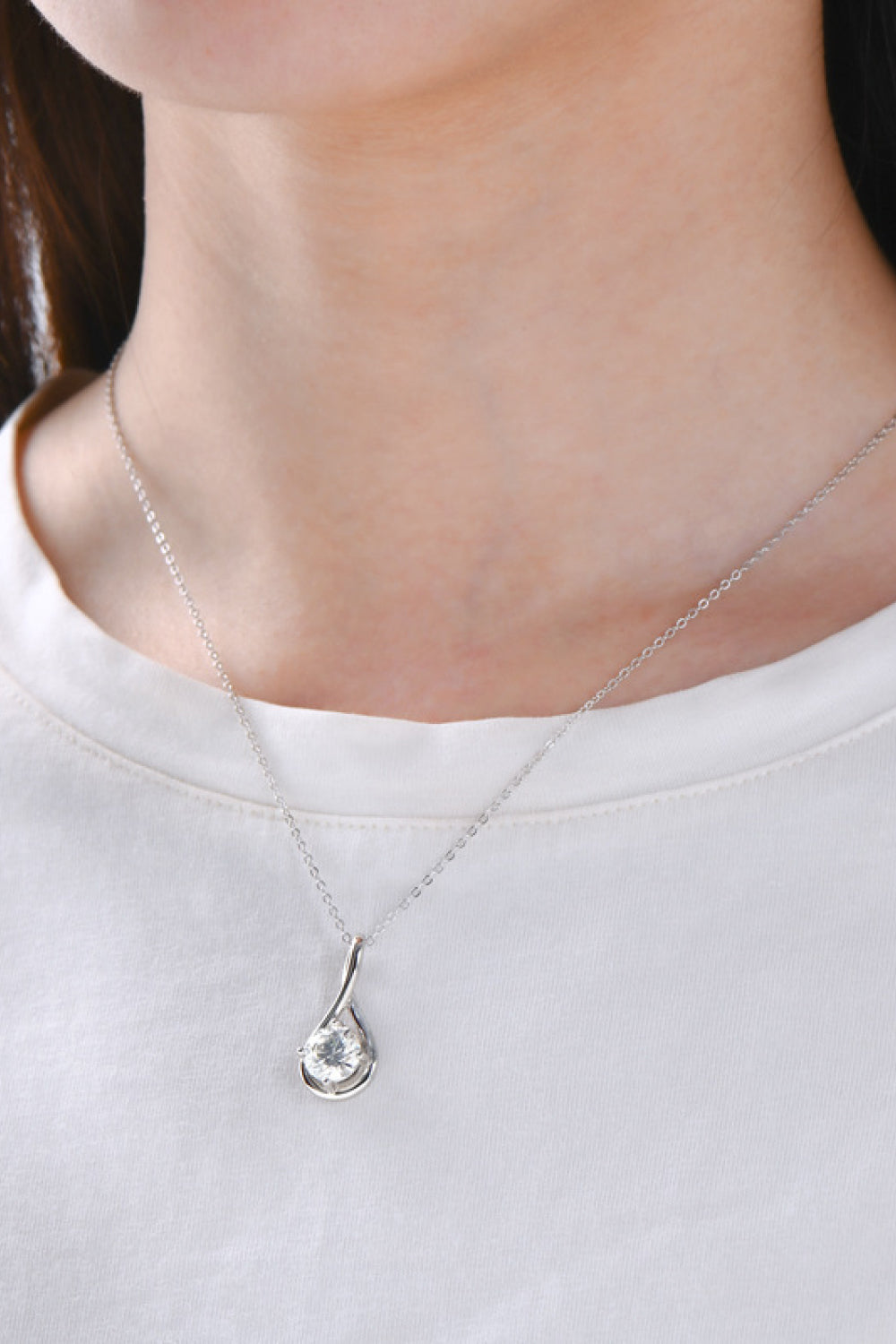 2 Carat Sparkala™ Platinum-Plated 925 Sterling Silver Necklace by Sparkala