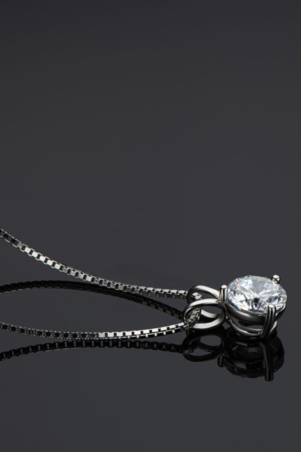 Adored Show Off 1 Carat Sparkala™ Pendant Necklace (Platinum-Plated Fine Silver) by Sparkala